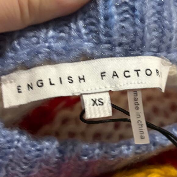 English Factory Women's Sweaters Lot of 2 XS Cozy Comfy CabinCore Fall Knit NWT - Picture 10 of 14